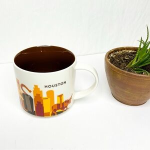Starbucks Houston You Are Here Mug Skyline Brown Interior
